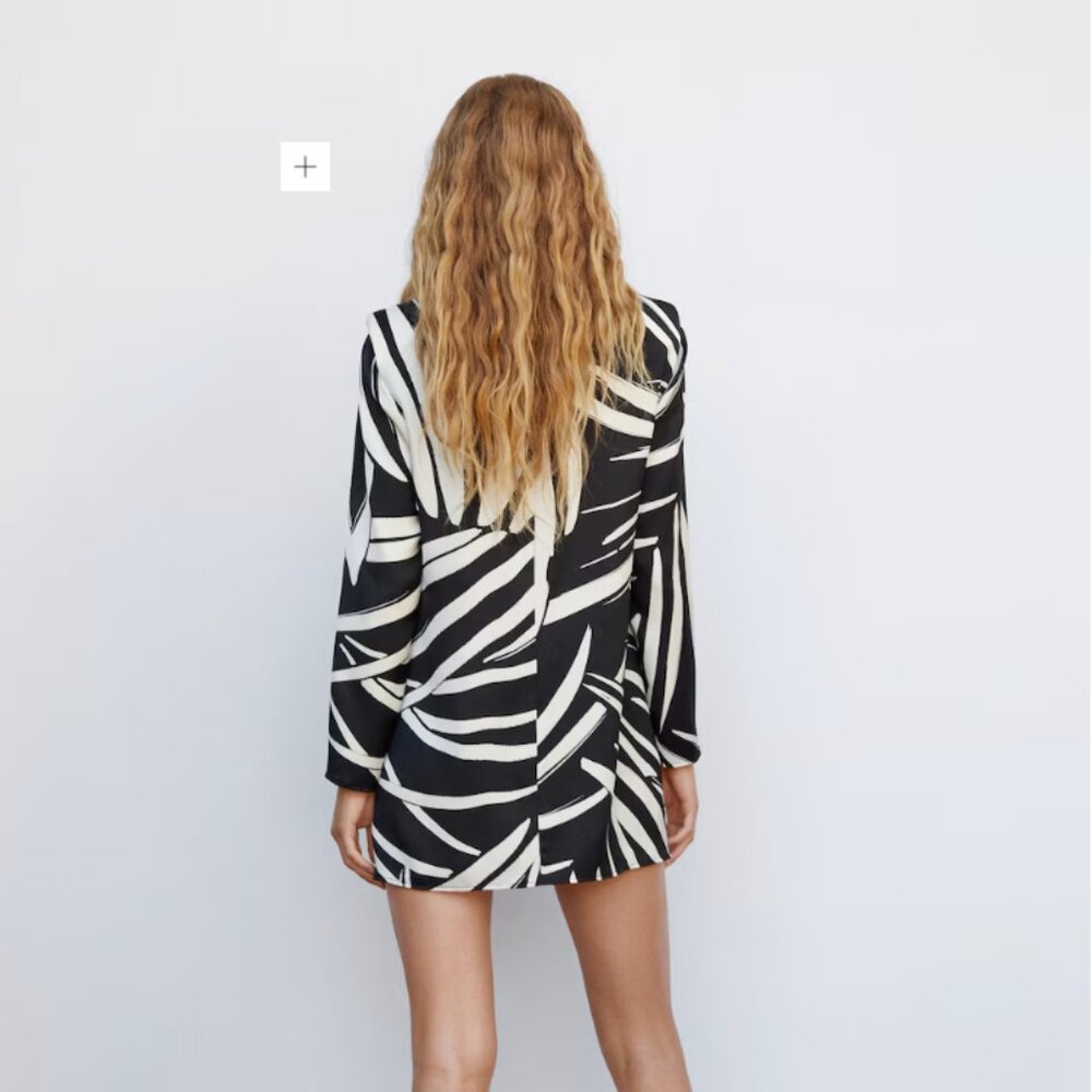 Mango Pattern Mini Dress - Picture 2 of 2